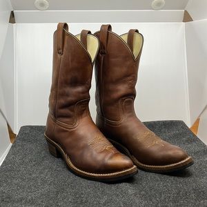 Hathorn MFG leather men's brown boots 11D